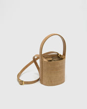 Load image into Gallery viewer, Mini Bissett Bag in Camel Faux Croc