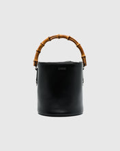 Load image into Gallery viewer, Soft Bucket Bamboo Bag in Black