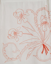 Load image into Gallery viewer, Floral Redwork Shirt in White/Red