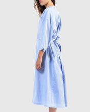 Load image into Gallery viewer, Shima Caftan in Blue Stripe
