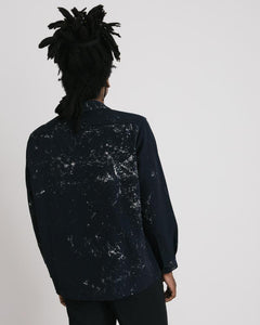 Boxy Overshirt in Navy
