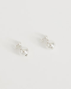 Ball Drop Earrings in Sterling Silver