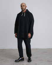 Load image into Gallery viewer, Hooded Shirt Jacket in Black PL
