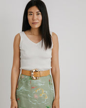 Load image into Gallery viewer, Blair Skirt in Beach Print Khaki
