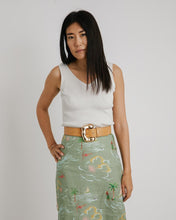 Load image into Gallery viewer, Blair Skirt in Beach Print Khaki
