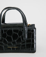 Load image into Gallery viewer, Square Mini in Black Croc
