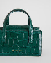 Load image into Gallery viewer, Square Mini in Green Croc
