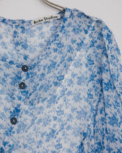 Load image into Gallery viewer, Dagny Chiffon Dress in Blue/White
