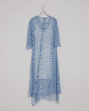 Load image into Gallery viewer, Dagny Chiffon Dress in Blue/White
