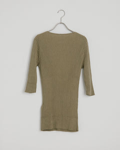 Column Tee in Drab