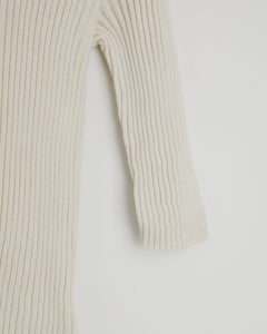 Column Tee in Raw White