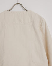 Load image into Gallery viewer, Letter Denim Jacket in Ecru

