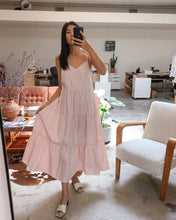 Load image into Gallery viewer, Marjana Spaghetti Maxi Dress in Blush
